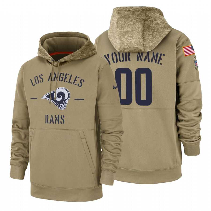 Los Angeles Rams Customized Nike Tan Salute To Service Name & Number Sideline Therma Pullover Hoodie,We sell and wholesale Los Angeles Rams Customized Nike Tan Salute To Service Name & Number Sideline Therma Pullover Hoodie on line form chian!